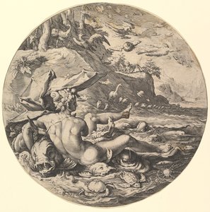 Der fünfte Tag Dies V, aus der Serie Die Schöpfung der Welt von Jan Muller