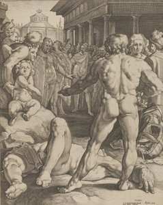 Der Kampf zwischen Odysseus und Irus, ca. 1590