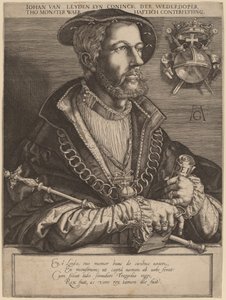 Johan van Leyden (Jan Beukels) von Jan Muller after Heinrich Aldegrever
