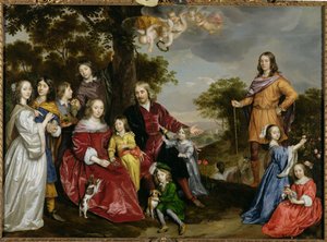 Porträt von W. van der Kerckhoven und seiner Familie, 1652