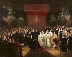 Die Hochzeit von Friedrich Wilhelm (1620-88) Kurfürst von Brandenburg und Louise Henriette (1627-67) Prinzessin von Nassau, 1646