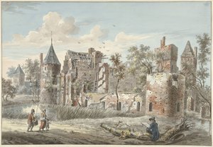 Ruine des Hauses ter Haar bei Maarssen von Jan Philip Reuthel jr.