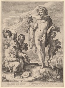 Der Kult des Bacchus von Jan Pietersz Saenredam, after Hendrik Goltzius