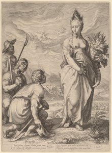 Der Kult der Ceres von Jan Pietersz Saenredam, after Hendrik Goltzius