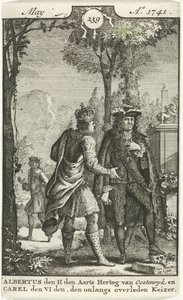 Gespräch zwischen Albrecht von Österreich und Karl VI. von Jan Ruyter