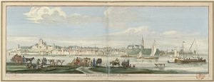Ansicht von Nijmegen aus dem Norden Nymegen aus dem Norden zu sehen (Titel auf Objekt) von Jan Ruyter