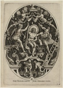 Christus wird von den Soldaten entkleidet, aus Passion Christi