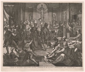 Der Karneval (oder der verlorene Sohn) von Jan Sadeler I