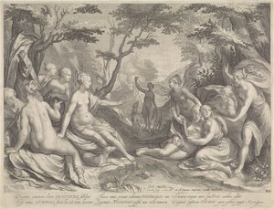 Diana entdeckt die Schwangerschaft von Callisto von Jan Saenredam