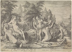 Diana entdeckt die Schwangerschaft von Callisto von Jan Saenredam