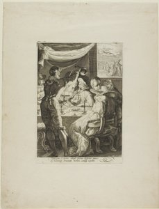 Abend, Tafel zwei aus Vier Tageszeiten von Jan Saenredam