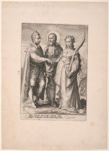 Ehe aus geistiger Liebe, aus Drei Arten von Ehen von Jan Saenredam
