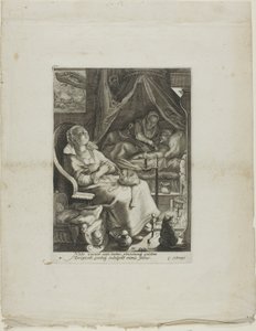 Nacht, Platte vier aus Vier Tageszeiten von Jan Saenredam