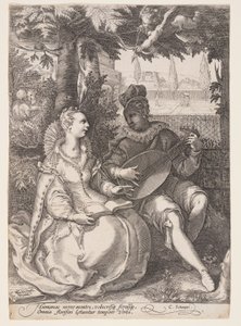 Frühling (Musizierendes Paar), aus Die vier Jahreszeiten