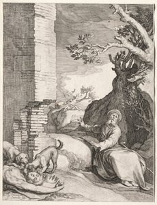 Die Vorhersage von Ahija, 1604 von Jan Saenredam