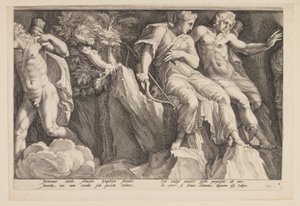Die Bestrafung der Niobe (Tafel 3) von Jan Saenredam