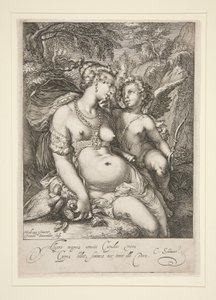 Venus und Amor von Jan Saenredam