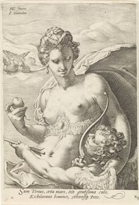 Venus und Amor von Jan Saenredam
