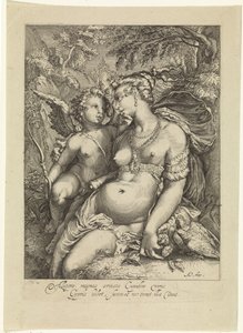 Venus und Amor von Jan Saenredam