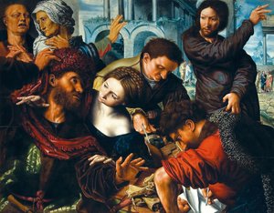 Die Berufung des heiligen Matthäus, Mitte des 16. Jahrhunderts von Jan Sanders Hemessen van