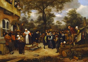 村の結婚 von Jan Steen