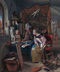 Die Zeichenstunde von Jan Steen