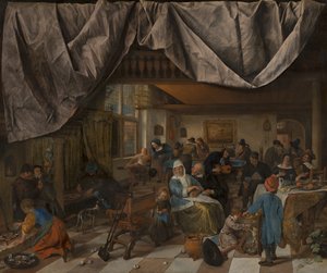 Das Leben des Menschen von Jan Steen