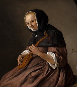 Sistrum spielende Frau von Jan Steen