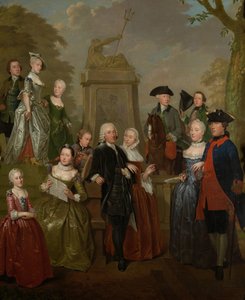 Porträt von Theodorus Bisdom van Vliet und seiner Familie von Jan Stolker