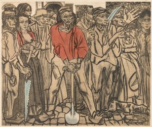 Eine Gruppe von Arbeitern von Jan Theodore Toorop