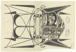 Einbandentwurf für: Henri Borel, Ein Traum, 1899