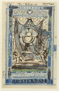 Entwurf für ein Plakat für den Internationalen Eucharistischen Kongress, Amsterdam, 22.-27. Juli 1924 von Jan Toorop