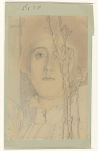 Porträt einer unbekannten Frau von Jan Toorop