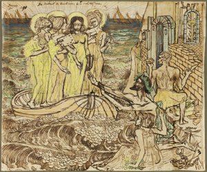 Die Ankunft der Musen der Kunst bei der Architektur von Jan Toorop