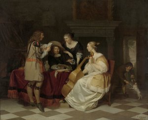 Eine musikalische Gesellschaft von Jan Verkolje