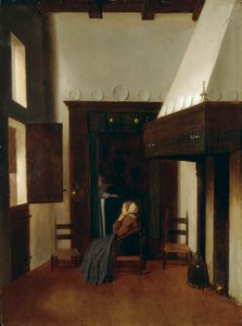 Die kleine Krankenschwester, ca. 1654-1670 von Johannes Vermeer