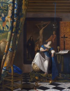 Allegorie des Glaubens von Jan Vermeer van Delft