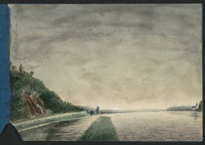 Berglandschaft an einem See von Jan Veth