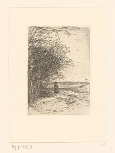 Frau in einer Landschaft von Jan Veth
