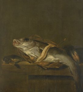Stillleben mit einem Schellfisch und Knurrhahn