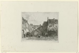 Ansicht des Binnenhofs von Jan Weissenbruch