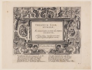 Frontispiz, aus Theatrum Vitae Humanae (Die Lebensalter des Menschen)