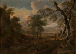 Landschaft mit Straße von Jan Wijnants