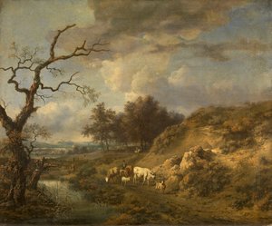 Landschaft mit Vieh von Jan Wijnants