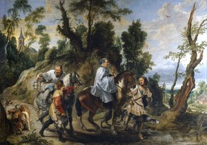 Rudolf von Habsburg und der Priester, ca. 1625 von Jan Wildens