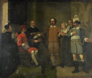 Jacob Simonsz de Rijk überzeugt den spanischen Generalgouverneur Requesens, Marnix van Sint Aldegonde freizulassen, 1575