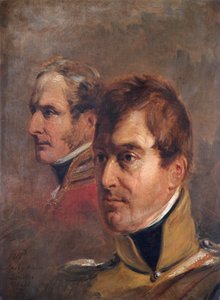 Porträt der britischen Generalmajore Sir Frederick Ponsonby und Sir Colin Campbell, 1821 von Jan Willem Pieneman