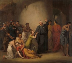 Das freiwillige Opfer von Reverend Hambroeck auf Taiwan, 1662 von Jan Willem Pieneman