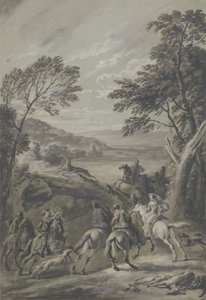 Eine Hirschjagd von Jan Wyck