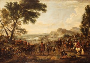 König Wilhelm III. und seine Truppen bereiten sich auf eine Schlacht vor
